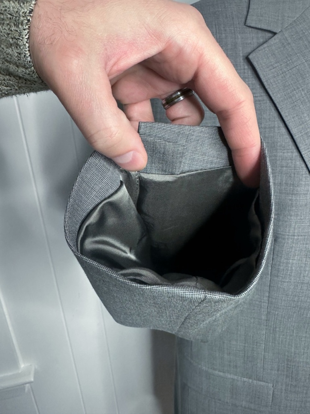 Brooks Brooks Stretch Grey SUIT - Picture 7 of 12